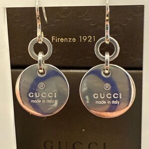 Gucci Silver Disc Earrings